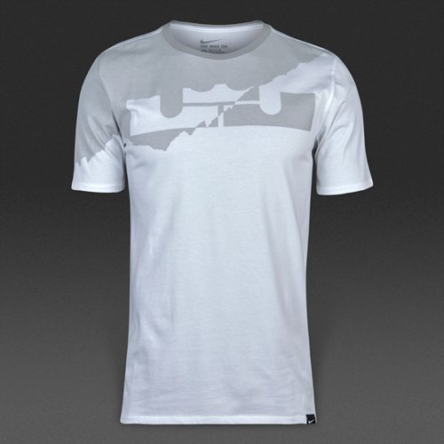 Nike LeBron Split Crown Tee White for Men